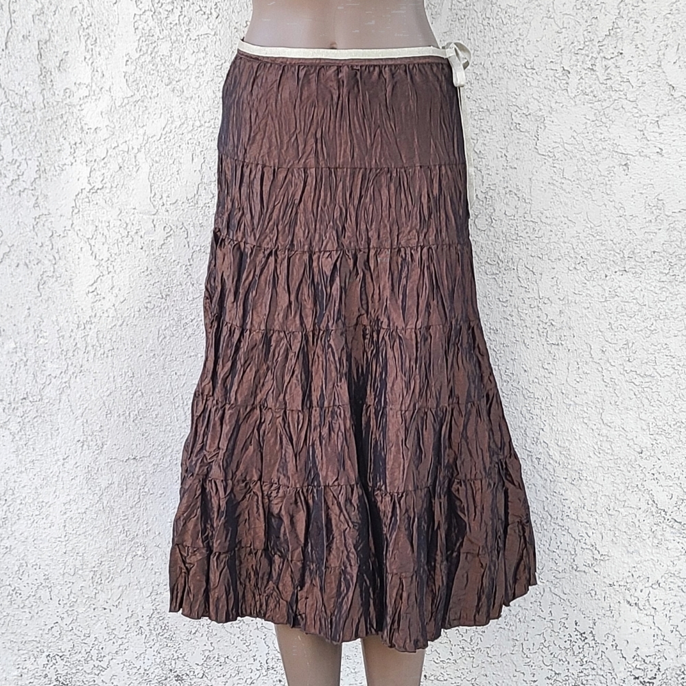 Brown Midi Skirt